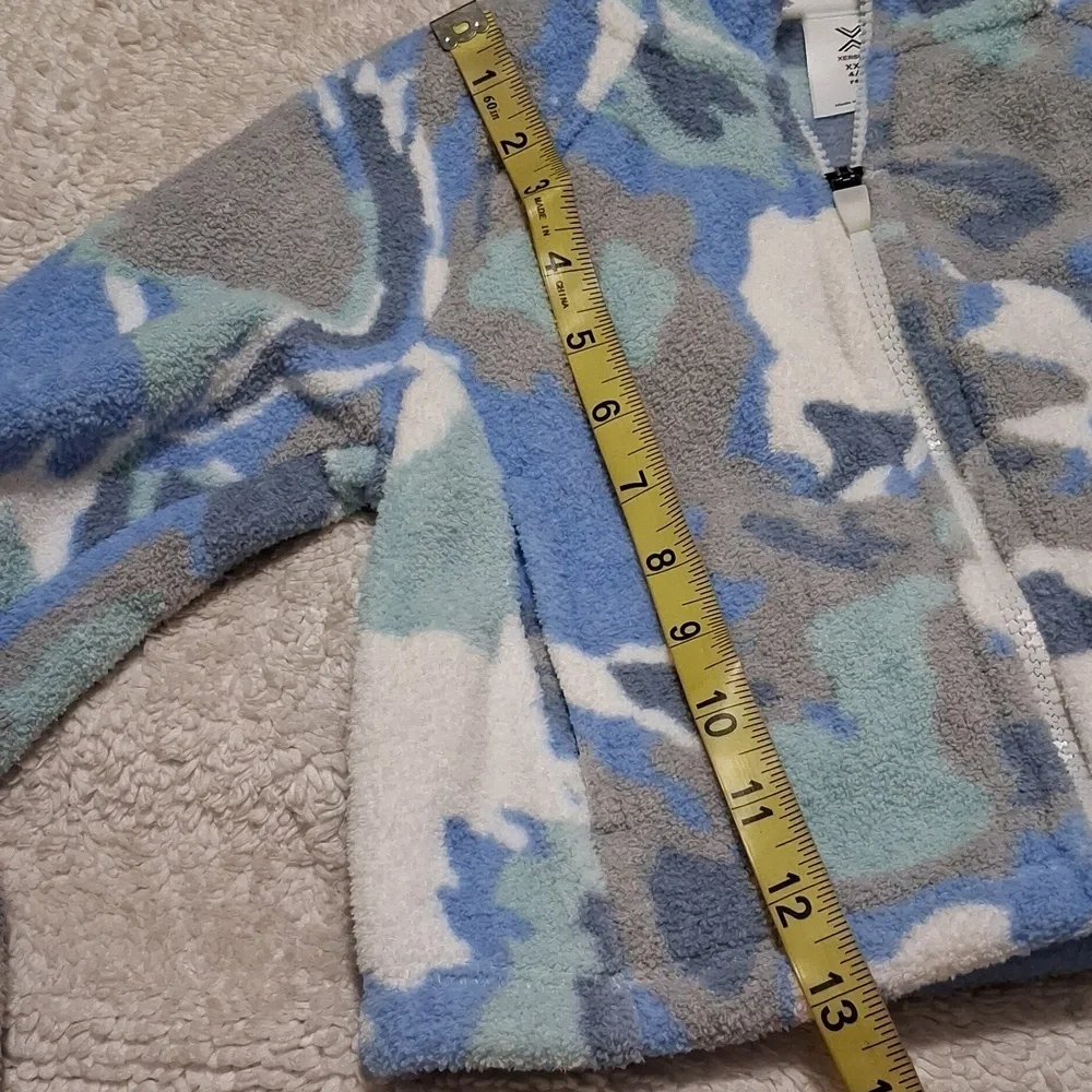 Blue Adventure Graphic Hoodie,  Camouflage Zip-Up and  Pants Bundle